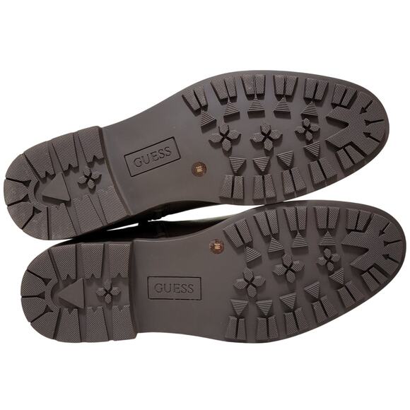 GUESS Men Dawlin Ankle Chelsea Boots Size US 9M Dark Brown Faux Leather - Picture 4 of 5